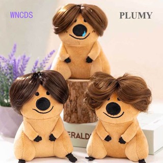 Plumy ตุ๊กตาหมีพลับ วิกผมน่ารัก สร้างสรรค์ ตลก น่าเกลียด ของเล่น ของขวัญเด็กผู้หญิง