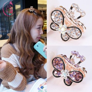 กิ๊บติดผมรูปมงกุฎคริสตัล Rhinestone สำหรับสตรี