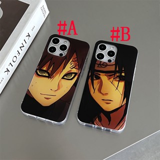 เคสแข็ง สำหรับ ไอโฟน iPhone 14 Pro Max iPhone 13 Pro Max iPhone 12 Pro Max iPhone 11 Cartoon นารูโตะ Naruto Gaara การา &amp; Uchiha Itachi อูชิฮาอิตาชิ Hard Case