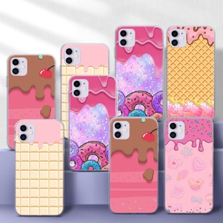 เคสโทรศัพท์มือถือแบบนิ่ม TPU ใส ลายครีมเค้ก 59A สําหรับ iPhone 5 5s se 6 6S 7 8 Plus