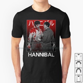 เสื้อยืดผ้าฝ้ายพิมพ์ลายแฟชั่น เสื้อยืดผ้าฝ้าย พิมพ์ลาย Mizumono - Hannibal Hannibal Lecter Will Hannigram Mizumono Mads