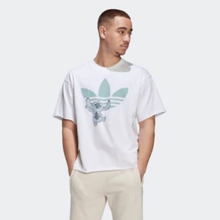 Adidas x Disney Stitch Very Good Fabric Soft White Men And Women Oversized T-Shirt_03