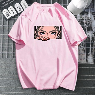 【เสื้อยืดใหม่】Animated girl  print design T-shirt cotton unisex COD asia size