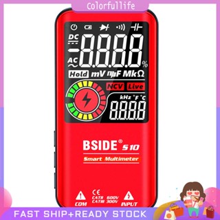 Cf เครื่องวัดมัลติมิเตอร์ดิจิทัล Bside S11 9999 Counts Ac Dc Ncv สีแดง คุณภาพสูง