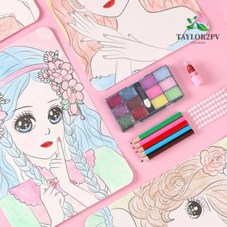 Taylor2pv ชุดระบายสีเครื่องสําอาง ลิปสติก แฮนด์เมด DIY สําหรับเด็กอนุบาล