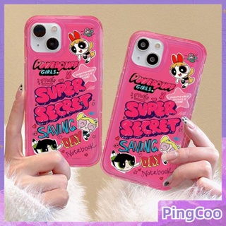 PingCoo - Case for iPhone 14 13 12 Pro 11 Pro Max XR TPU Soft Clear Jelly Airbag Case Cute Cartoon Girl Camera Protection Shockproof Back Cover