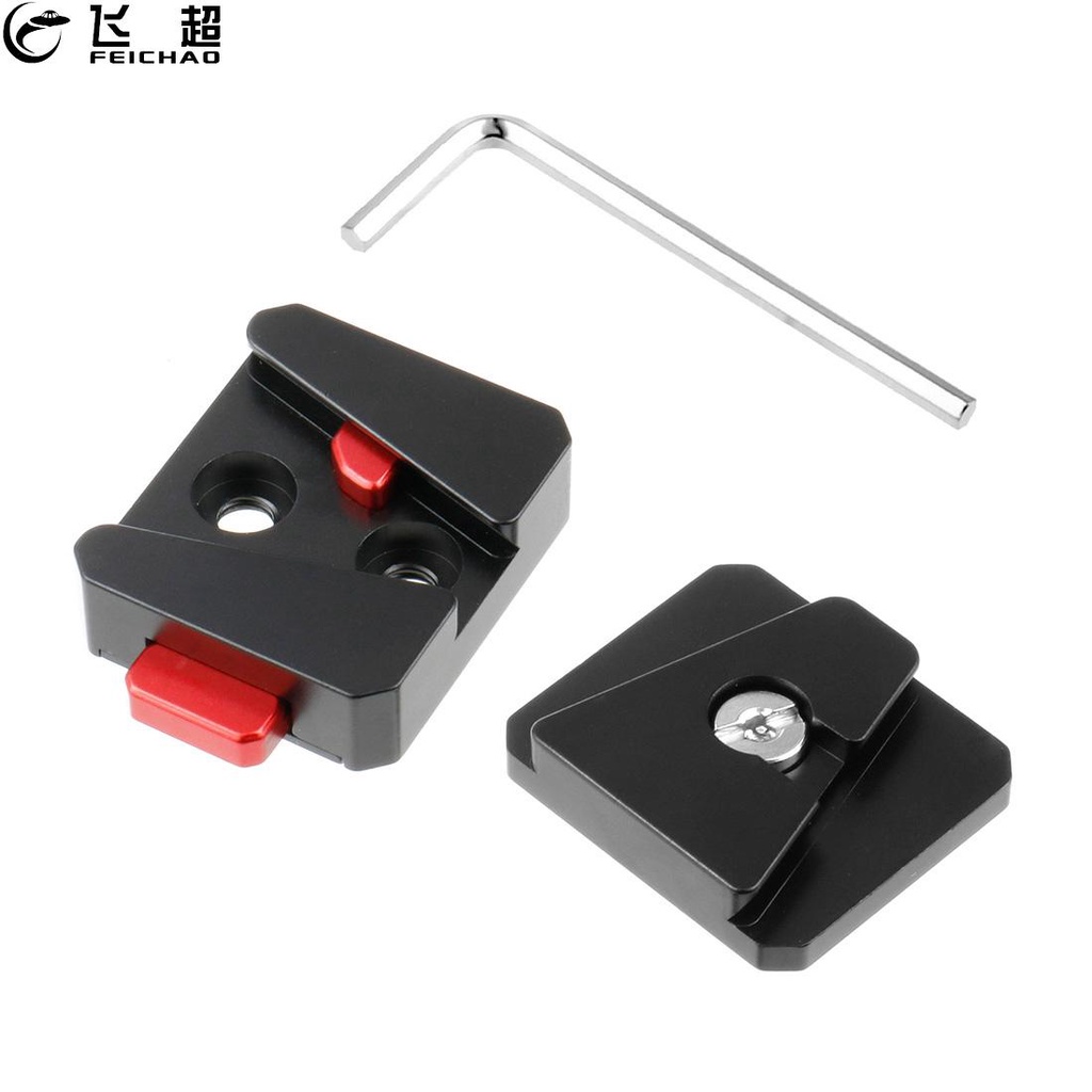FEICHAO กล้อง Quick Release V Mount ล็อค QR ระบบ 1/4 "สกรูสําหรับขาตั้งกล้อง Monopod กล้อง DSLR สําหรับ DJI Ronin S SC
