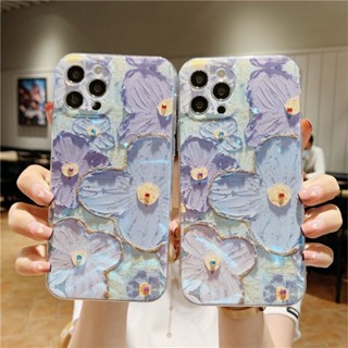 Bnm4 เคสโทรศัพท์มือถือ ซิลิโคนนุ่ม อีพ็อกซี่ ลายจุด ดอกไม้ ประดับเพชร สีฟ้า สําหรับ OPPOA93 RENO9 8 7pro 5 4 2 R15 R17 k9 A72