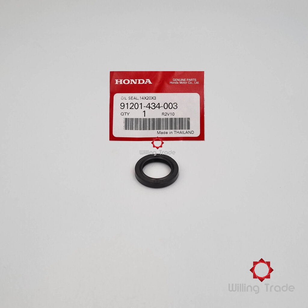 ซีลกันน้ำมัน,14x20x3 (WX397) HONDA: (91201-434-003): SCOOPY-I 2012 - 2016, CLICK110 (ทุกรุ่น), CLICK-I (ทุกรุ่น)... แ...