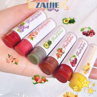 Zaijie24 ลิปสติกเจลลี่ ลิปบาล์ม กลิ่นผลไม้ บํารุงริมฝีปาก ติดทนนาน