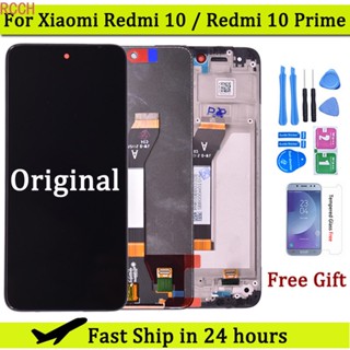 แผงหน้าจอสัมผัสดิจิทัล LCD สําหรับ Xiaomi Redmi 10 Redmi 10 Prime 21061119Ag กรอบหน้าจอ LCD