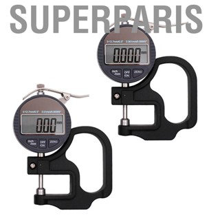 Superparis Thickness Gauge Micrometer Meter 0‑12.7mm Digital Display Measuring Tool for Paper Film