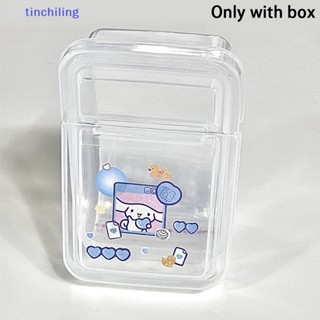 Tinchiling กล่องพลาสติกใส ขนาดเล็ก พร้อมฝาปิด สําหรับเก็บเครื่องประดับ 1 ชิ้น