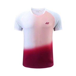 New Yonex เสื้อผ้าแบดมินตัน แขนสั้น ระบายอากาศ สไตล์เกาหลี สําหรับผู้ชาย และผู้หญิง