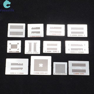 แผ่นฉลุลายความร้อน BGA 12 ชิ้น + สถานีรีบอล