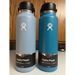 Hydro flask ขวดปากกว้าง 40 ออนซ์ พร้อมฝาปิด กันฝน ยืดหยุ่น