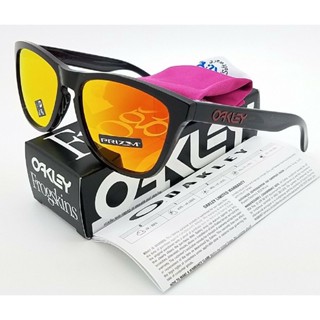 ใหม่ Oakley แว่นตากันแดด หนังกบ หมึกดํา ทับทิม 9013-C9 9013-C955 wrJq