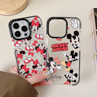 Casetify เคสโทรศัพท์มือถือแบบนิ่ม ใส กันกระแทก ลายมิกกี้ มินนี่เมาส์ สําหรับ iPhone 14 Pro MAX 13 12 11 Pro MAX IX XS MAX XR 6 6sPlus 7 8 Plus