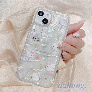 เคสโทรศัพท์มือถือ TPU นิ่ม กันรอยขีดข่วน กันกระแทก พิมพ์ลาย Hello Kitty สําหรับ iPhone 11 14 13 Pro Max 12Pro