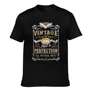 เสื้อยืด แบบนิ่ม ลาย Novelty Made In 1948 Vintage Born 1948 Age Year สไตล์วินเทจ