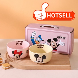 Disney Graby2023 [พร้อมส่ง] ชามเซรามิค ลายการ์ตูนดิสนีย์มิกกี้ มินนี่เมาส์น่ารัก สร้างสรรค์ คุณภาพสูง สําหรับเด็ก [สุดคุ้ม CP]