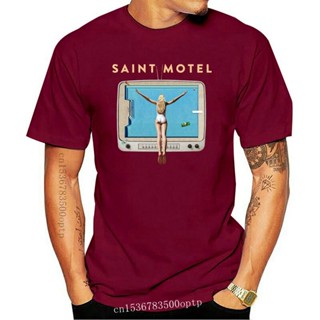 TOP CTเสื้อยืดผ้าฝ้ายพิมพ์ลายแฟชั่นใหม่ เสื้อยืดลําลอง แขนสั้น พิมพ์ลาย Amy A McLeod Saint Motel