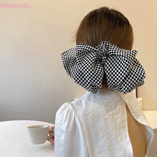 Pinkcool กิ๊บติดผม รูปโบว์ ขนาดใหญ่ สไตล์เรโทร เครื่องประดับผม ของขวัญวันหยุด สําหรับผู้หญิง