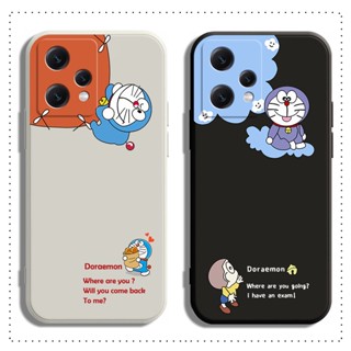 เคส Realme C55 C53 C33 C35 C31 C30 C30S C21Y C25Y C21 C12 C15 C25 C25S C20 C11 โทรศัพท์มือถือแบบนิ่ม ลายการ์ตูนโดเรม่อน สีดํา สีขาว สําหรับ