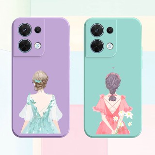 เคส OPPO Reno8  เคสโทรศัพท์ ซิลิโคนเหลว เคสนิ่ม CSF_A