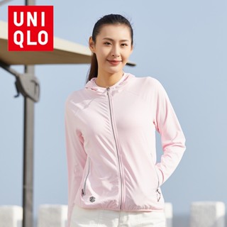 Uniqlo Airism เสื้อแจ็กเก็ต กันลม กันแดด มีฮู้ด เหมาะกับการเล่นกีฬา เดินป่า วิ่ง ยิม ฟิตเนส แห้งเร็ว สําหรับผู้หญิง