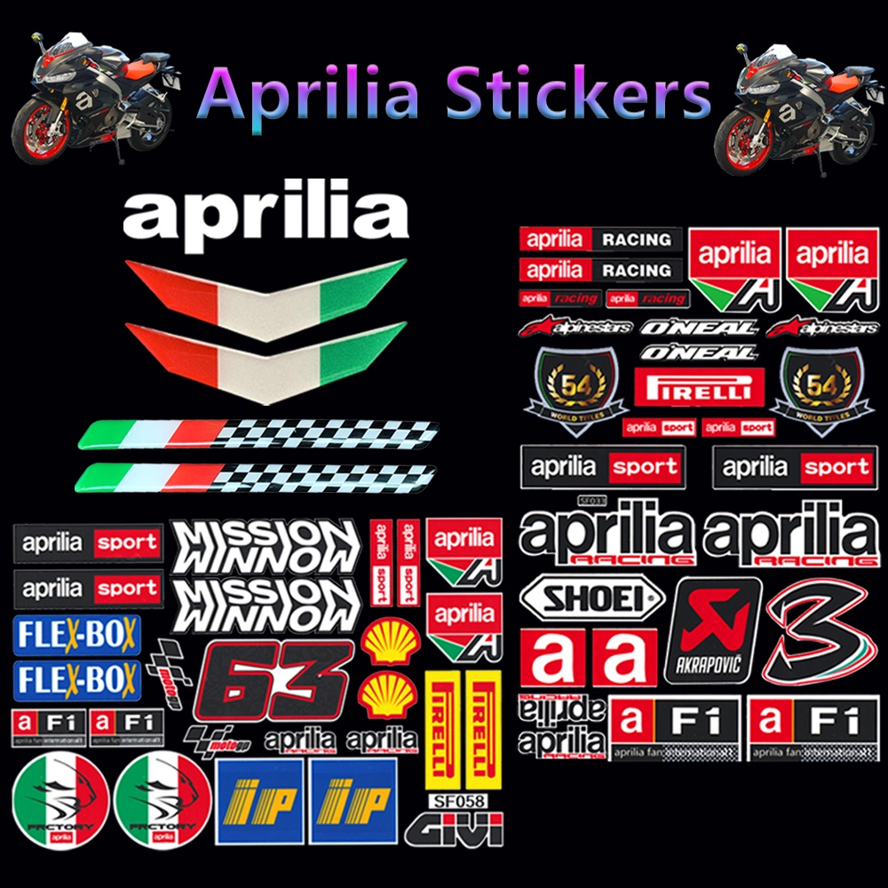 สติกเกอร์สะท้อนแสง สําหรับติดตกแต่งถังน้ํามันรถจักรยานยนต์ Aprilia DORSODURO 750 FACTOR Racing RSV4 RS Tuono SR50 RS660