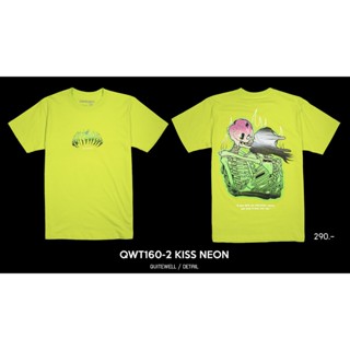 #ถูกสุด QWT160-2 SKULL NEON เสื้อยืด