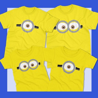 พร้อมส่ง ส่งไว เสื้อครอบครัว เสื้อยืดคู่รัก เสื้อลายมินเนี่ยน เสื้อแฟชั่น เสื้อยืดราคาถูก