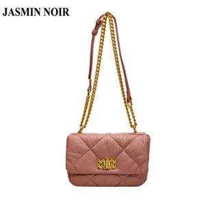 Jasmin NOIR กระเป๋าสะพายไหล่ หนัง PU ลายสก๊อต ขนาดเล็ก พร้อมสายสะพาย สําหรับผู้หญิง