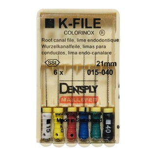 Dental K Files No. #06 #08 #10 #20 #25 #30 #35 #15-40 21mm 25mm 28mm 31mm