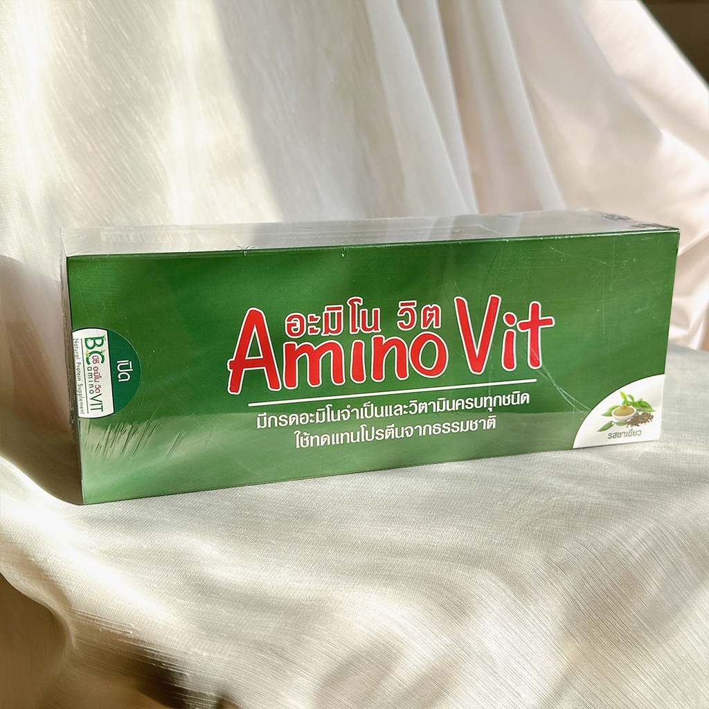 อะมิโน วิต AMINO VIT รสชาเขียว อาหารทดแทนโปรตีนจากธรรมชาติ ฟื้นฟูการทำงานของไต โดย หมอบุญชัย