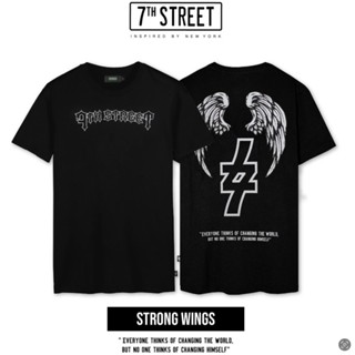 พร้อมส่ง ผ้าฝ้ายบริสุทธิ์ 7th Street เสื้อยืด รุ่น STR002 T-shirt