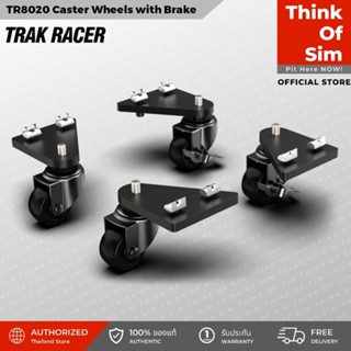 Trak Racer TR8020 Caster Wheels with Brake and Mounting Brackets