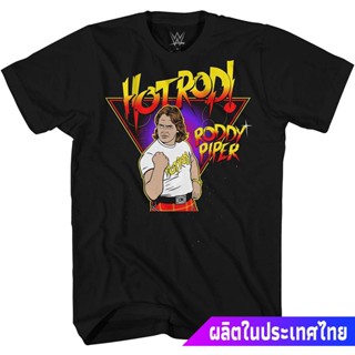 เสื้อยืดผ้าฝ้ายมวยปล้ำอาชีพ มวย มวยปล้ำลีก อเมริกา WWE Rowdy Roddy Piper Shirt - President Of The World Wrestling Champi