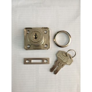 The Lock กุญแจฝัง กุญแจตู้ กุญแจลิ้นชัก 42 มม. สีเงิน โครเมียม