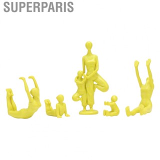 Superparis Yoga Statue Decor  Yoga Pose Statue Figurine for Zen Room