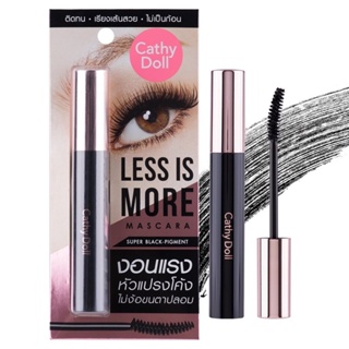 Cathy Doll Less Is More Mascara 8g เคทร่ดอลล์ มาสคาร่าเพิ่มความหนา งอน เด้ง