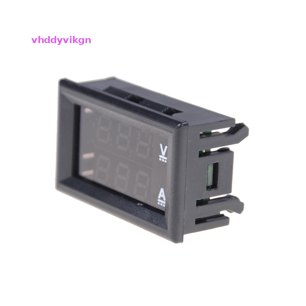 VHDD 100V 10A โวลต์มิเตอร์แอมป์มิเตอร์สีฟ้า + สีแดง LED Dual Digital Volt Amp Meter Gauge TH ราคา ถูกที่สุด ดีลบีเคเค แกลเลอรีภาพที่ 3