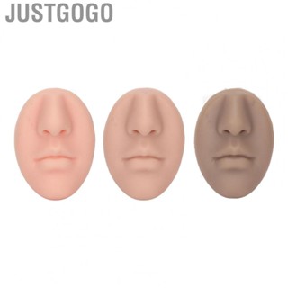 Justgogo Piercing Silicone Practice Model  Practical Silicone Nose Model  for Beginners for School