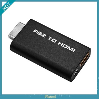 Pisand อะแดปเตอร์แปลงเสียงวิดีโอ AV เป็น HDMI 3.5 มม. สําหรับ PS2 HDTV