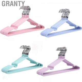 Granty Durable Clothes Hangers  Plastic Coating Prevent Slip Space Saving Clothing Hangers  for Home