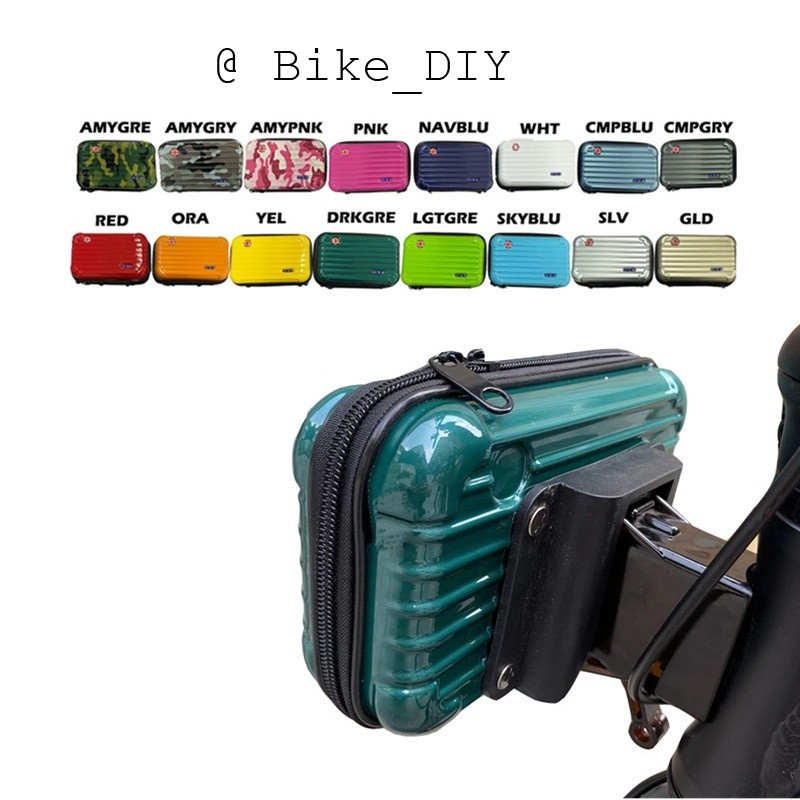 Bikediy [LOCAL] กระเป๋าจักรยานกันน้ําด้านหน้าบล็อกกระเป๋าเคสพับจักรยานกล่องด้านหน้า 14154