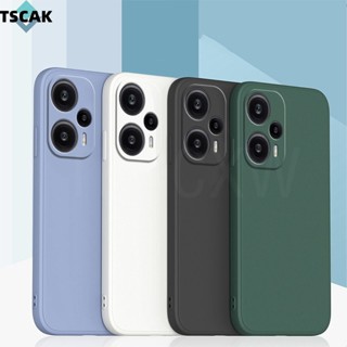 [พร้อมส่ง] เคสซิลิโคนนิ่ม ขอบตรง บางพิเศษ ป้องกันกล้อง สําหรับ Xiaomi Poco F5 Pro X5 Pro C55