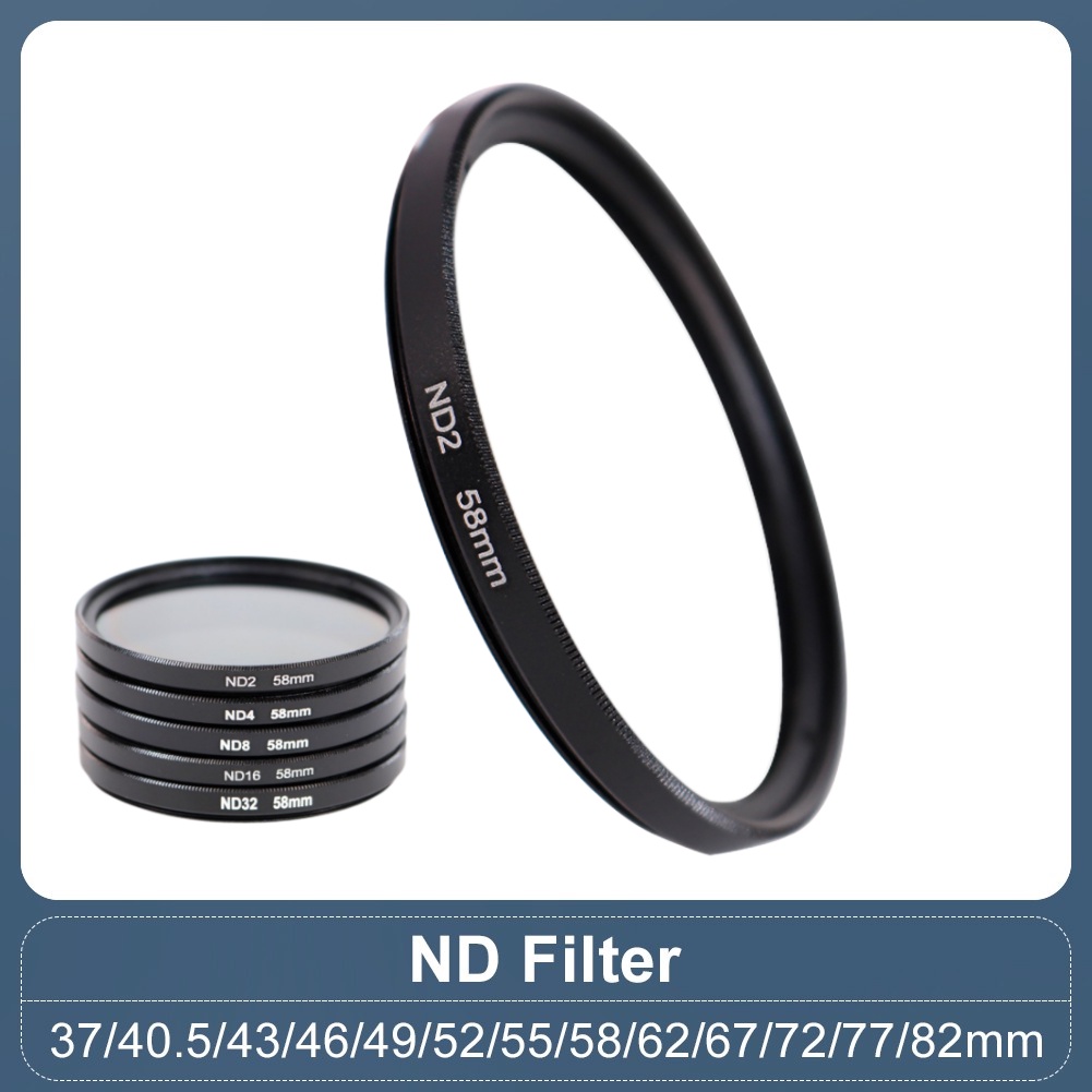 เลนส์ HD ND Filter Neutral Density Filter ND16 ND32 37-82mm 95mm 105mm