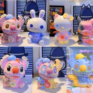 กระปุกออมสินไวนิล รูปแมว Stitch Lingna Belle KT แฮนด์เมด Diy ของเล่นสําหรับเด็ก